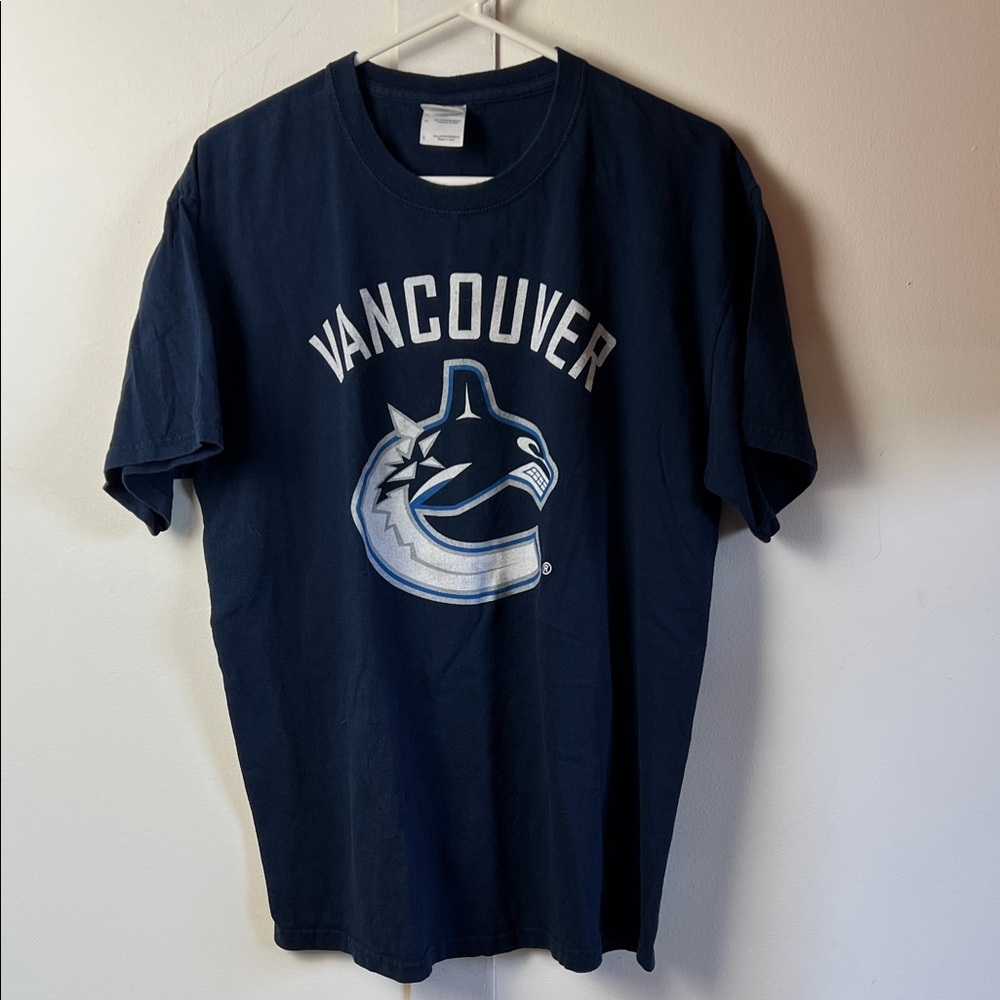 Vancouver Canucks NHL Navy Blue T-Shirt